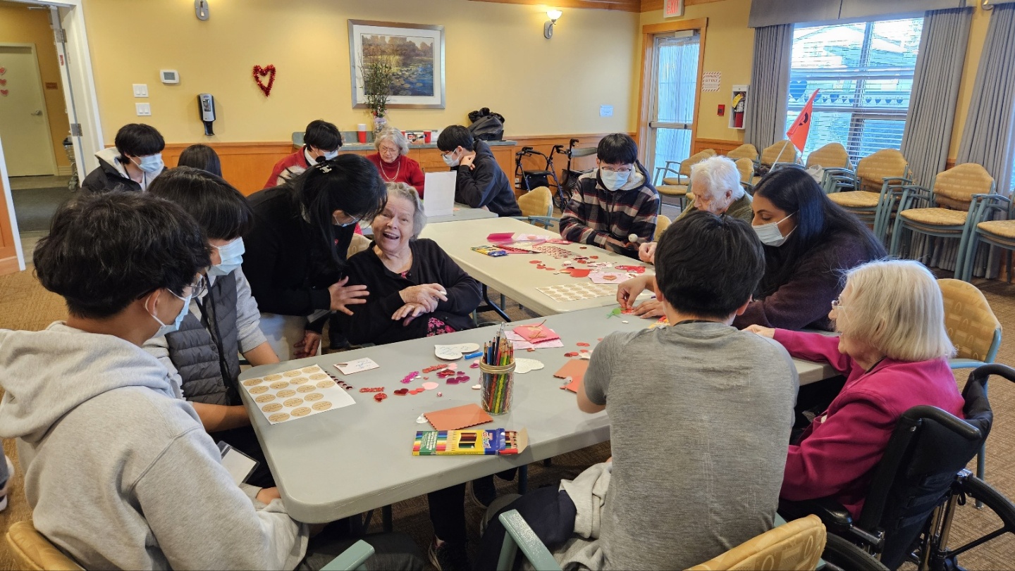 202502 Valentine’s Day Craft Workshop 양로원 공예봉사활동